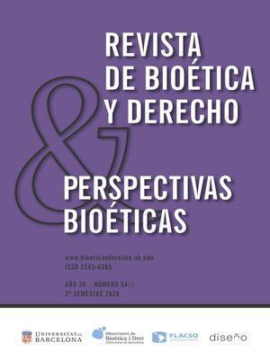 cover image of PERSPECTIVAS BIOETICAS Nº 54/1